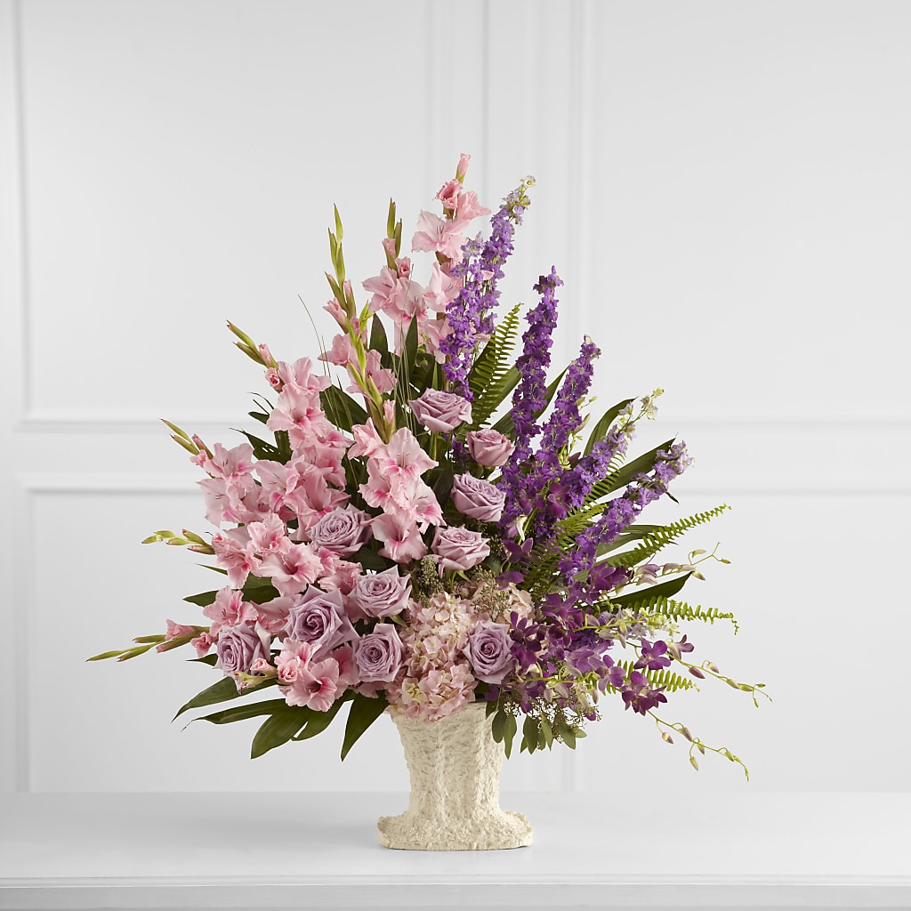 Flowing Garden Arrangement flower arrangement by Honeybee Floral