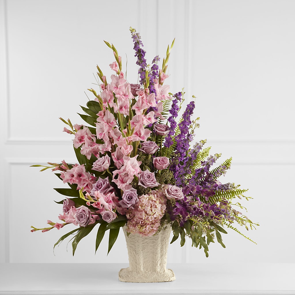 Flowing Garden Arrangement flower arrangement by Honeybee Floral