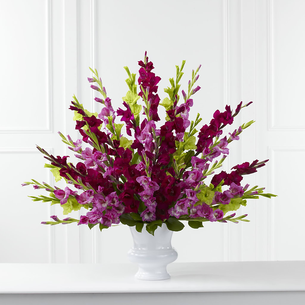 Solemn Offering Arrangement flower arrangement by Honeybee Floral