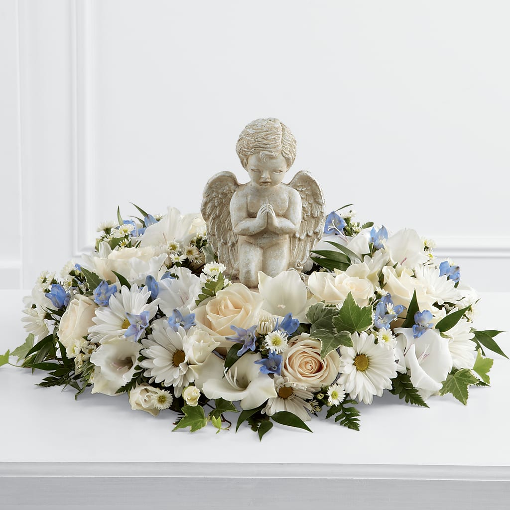 Little Angel Ring of Flowers flower arrangement by Honeybee Floral