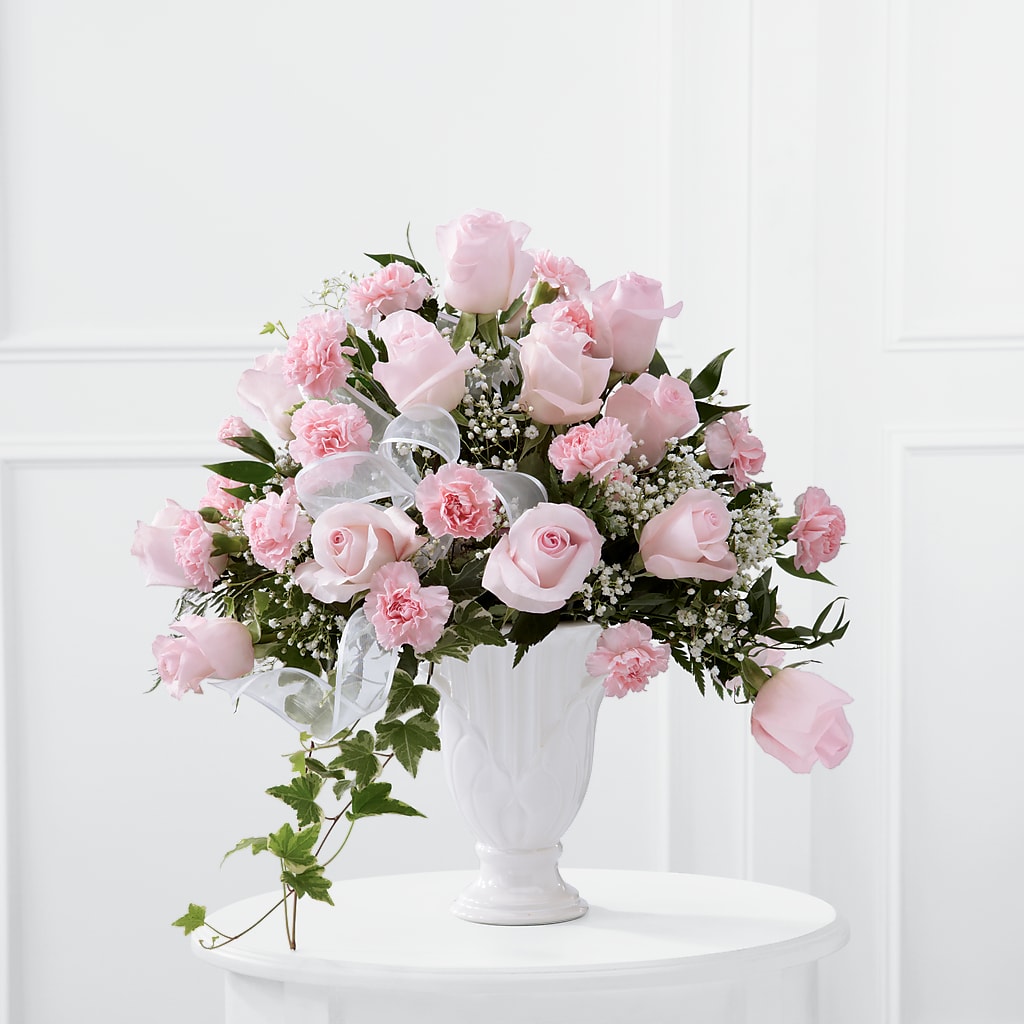 Deepest Sympathy Arrangement flower arrangement by Honeybee Floral