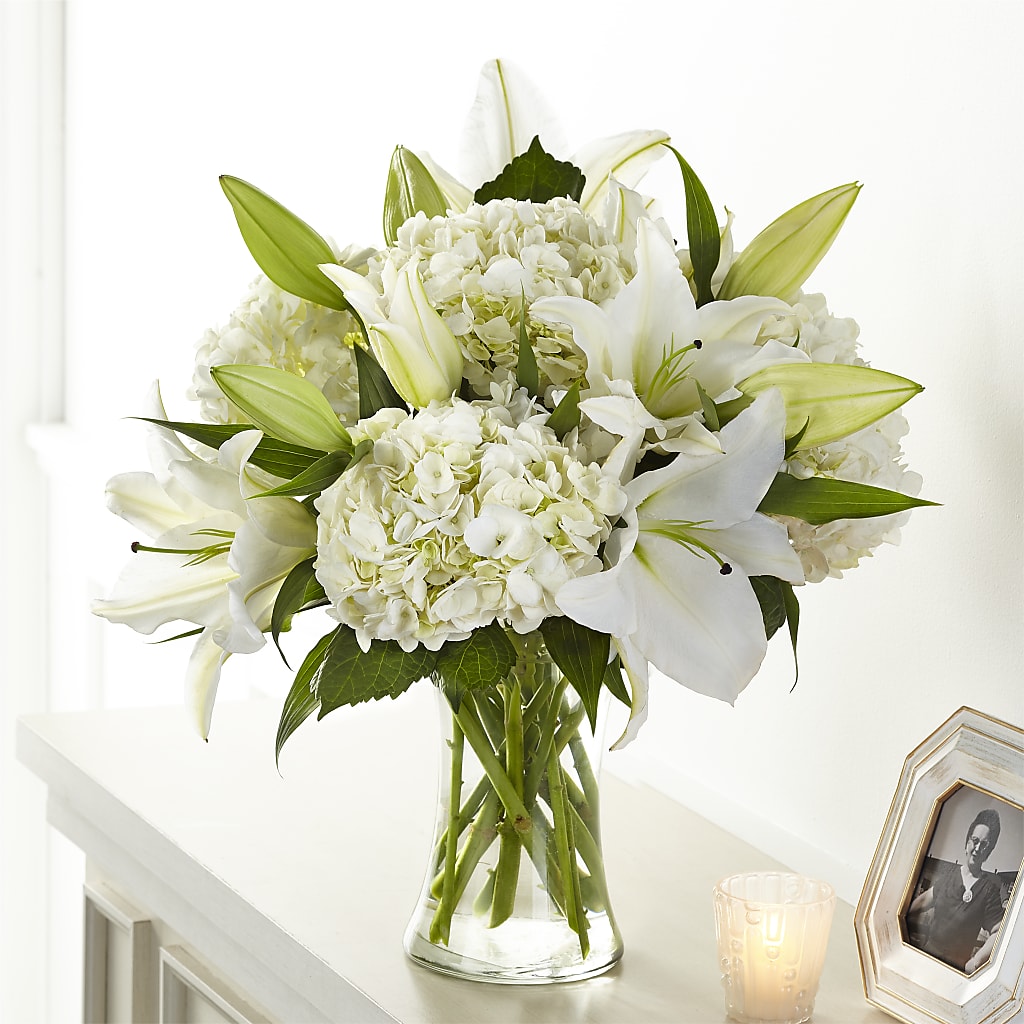 Compassionate Lily Bouquet flower arrangement by Honeybee Floral