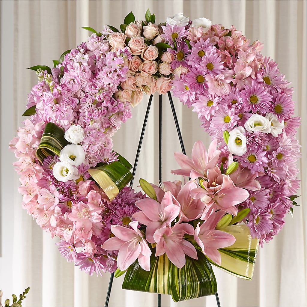 Gift of Warmth Wreath flower arrangement by Honeybee Floral