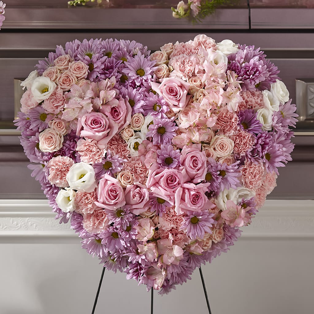 Heaven's Light Heart flower arrangement by Honeybee Floral