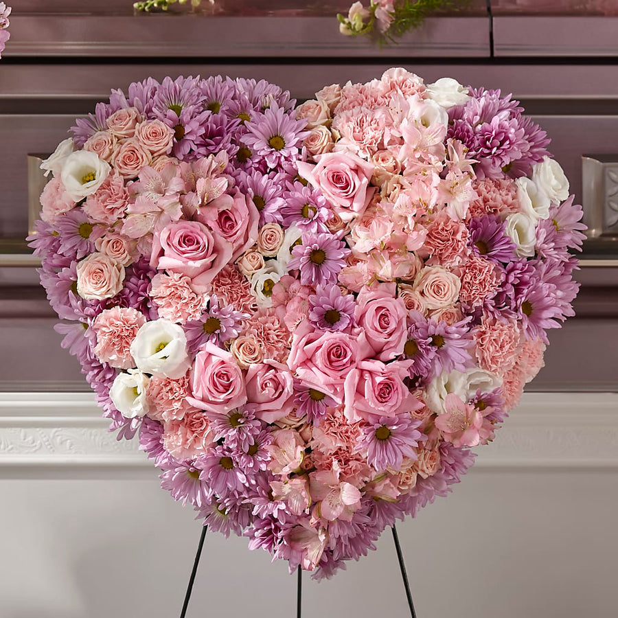 Heaven's Light Heart flower arrangement by Honeybee Floral