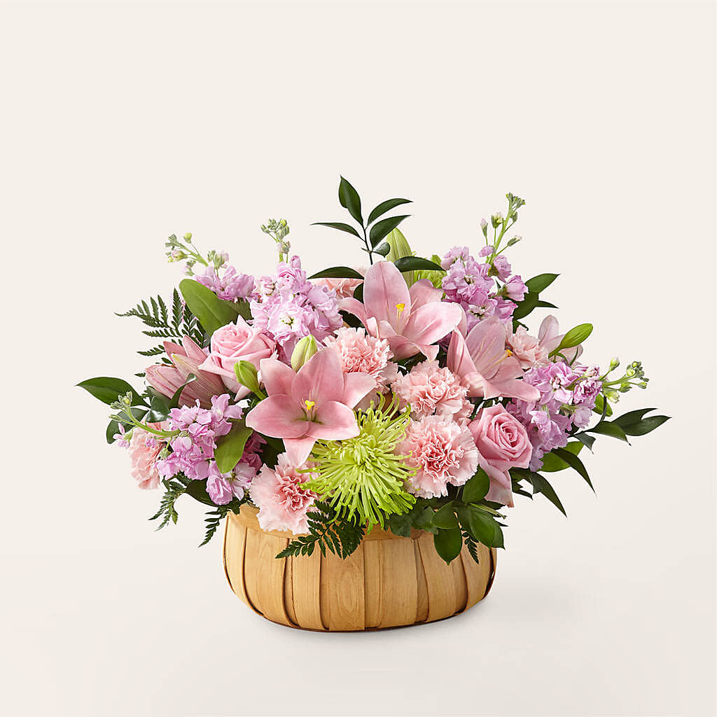 Beautiful Spirit Basket flower arrangement by Honeybee Floral