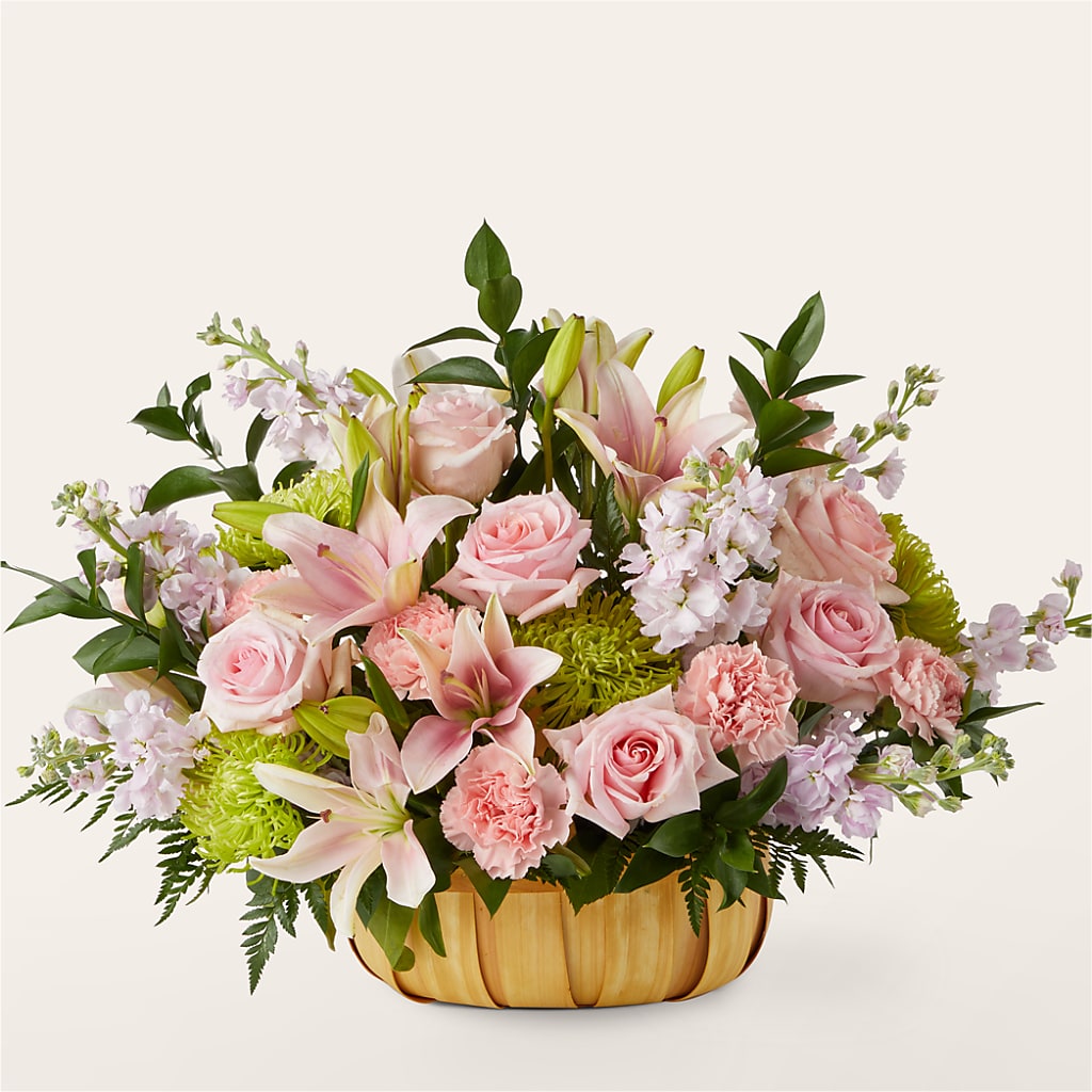Beautiful Spirit Basket flower arrangement by Honeybee Floral