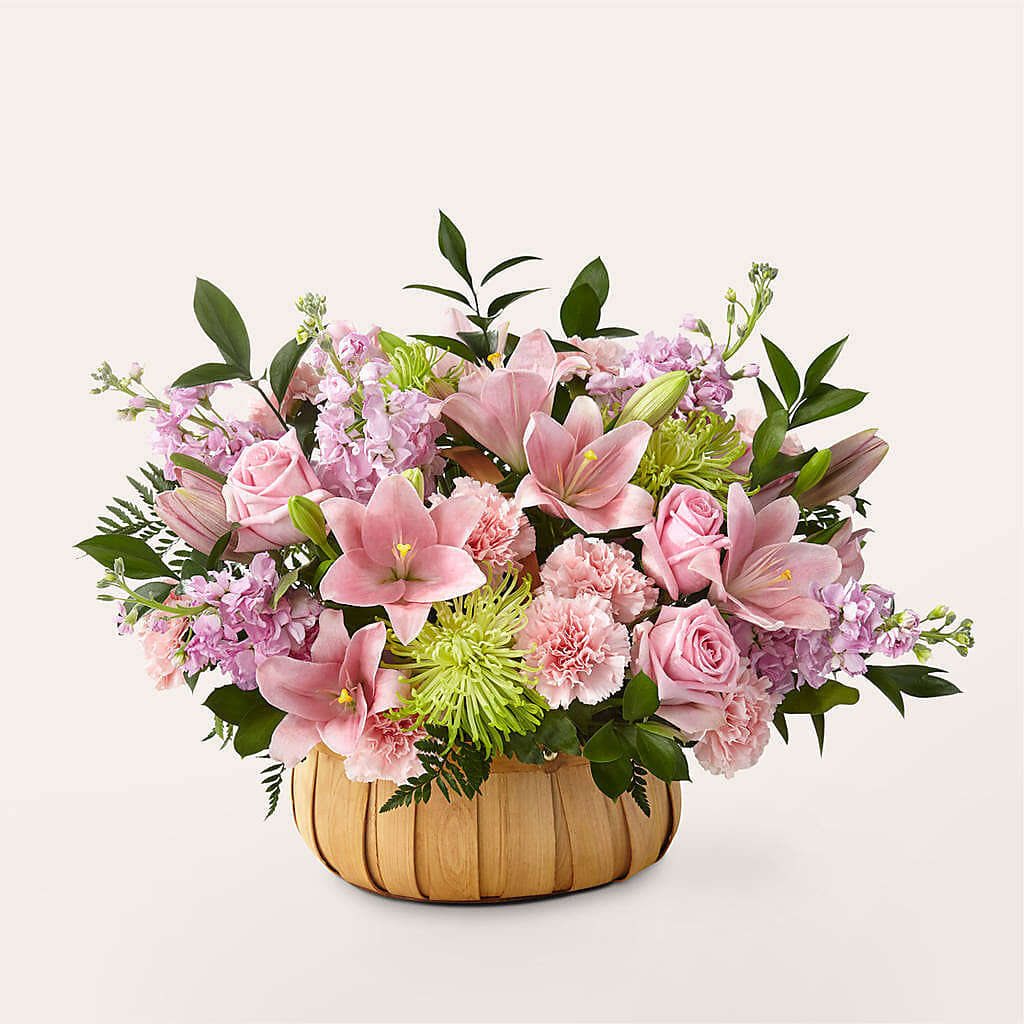 Beautiful Spirit Basket flower arrangement by Honeybee Floral