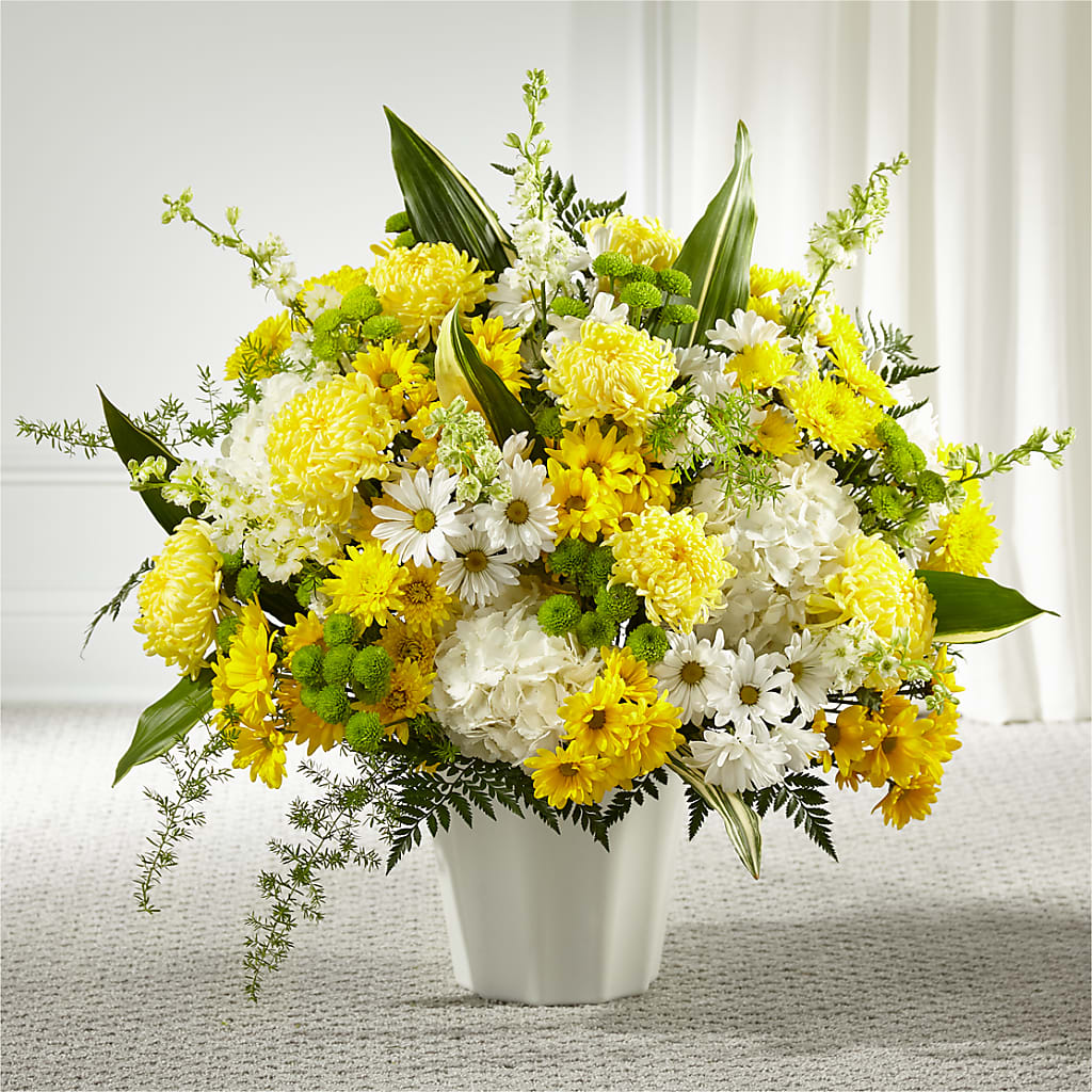 Unity & Grace Floor Basket flower arrangement by Honeybee Floral