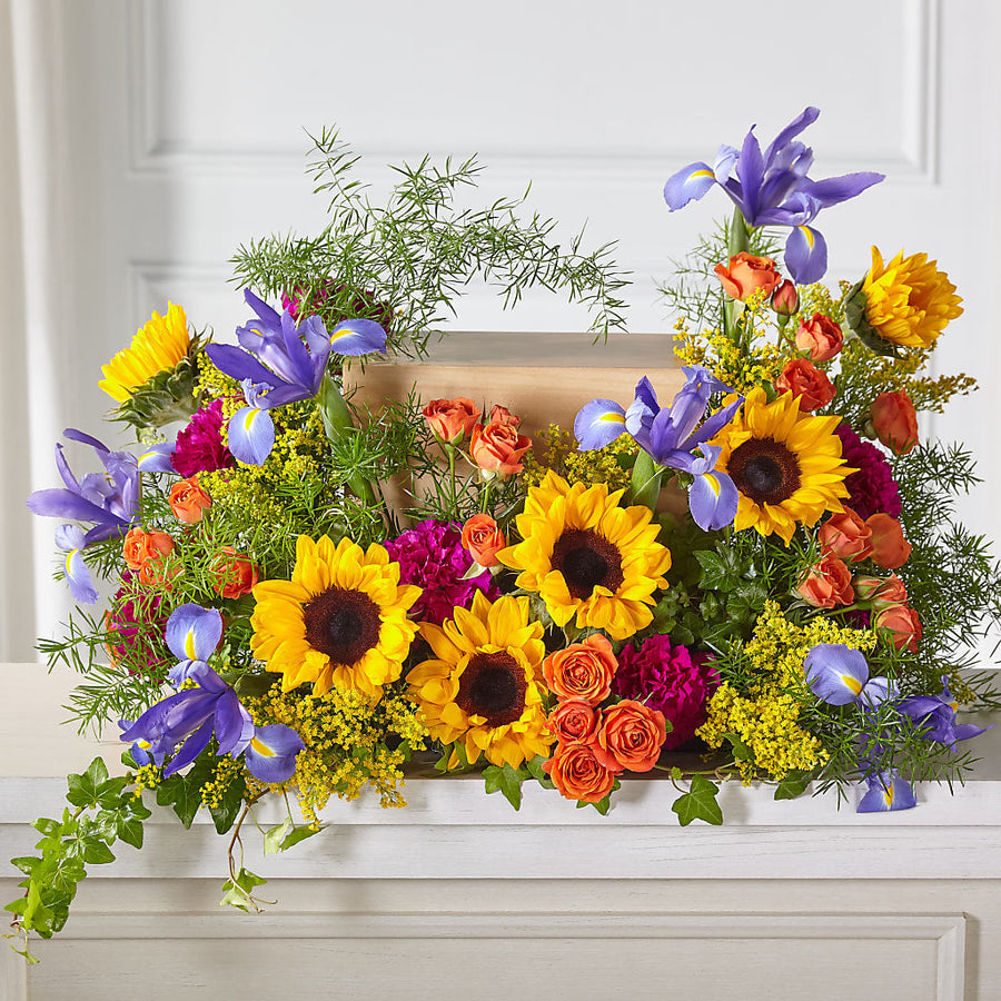 Faithful Forever Cremation Adornment flower arrangement by Honeybee Floral