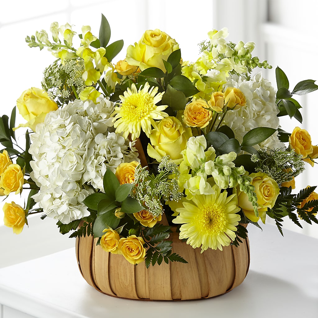 Rustic Remembrance Basket flower arrangement by Honeybee Floral