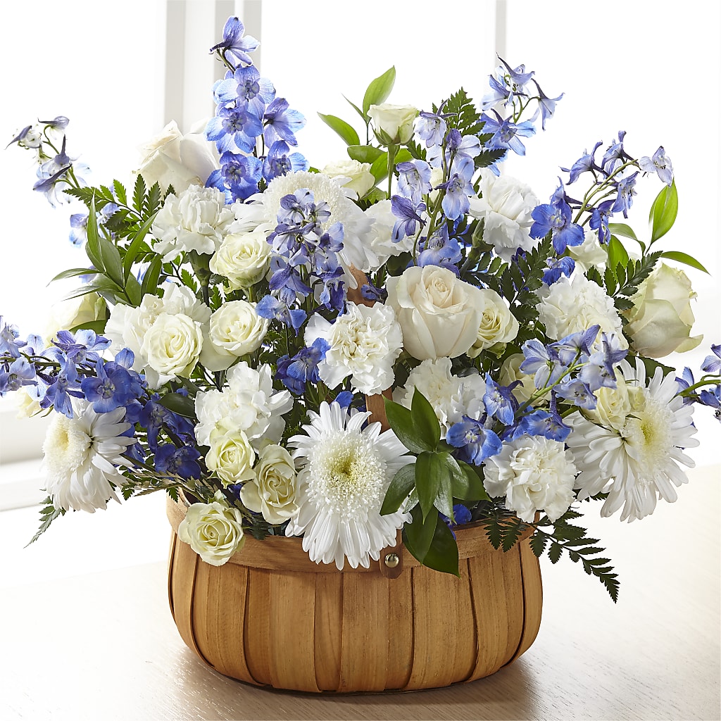 Harmony & Grace Basket flower arrangement by Honeybee Floral