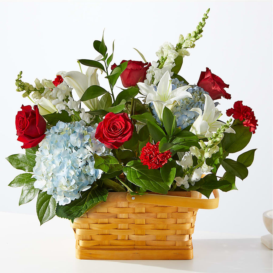 Greater Glory Basket flower arrangement by Honeybee Floral