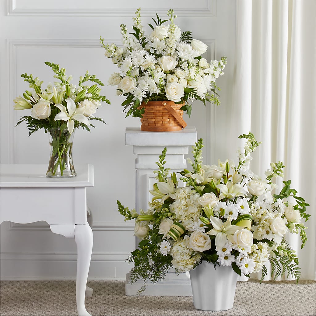 Sincerest Condolences Bundles flower arrangement by Honeybee Floral
