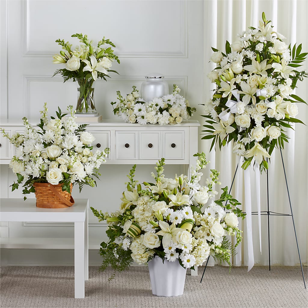 Sincerest Condolences Bundles flower arrangement by Honeybee Floral