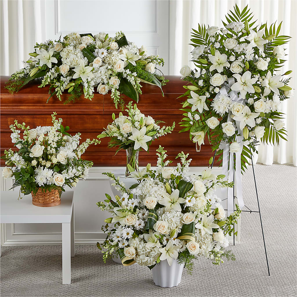 Sincerest Condolences Bundles flower arrangement by Honeybee Floral