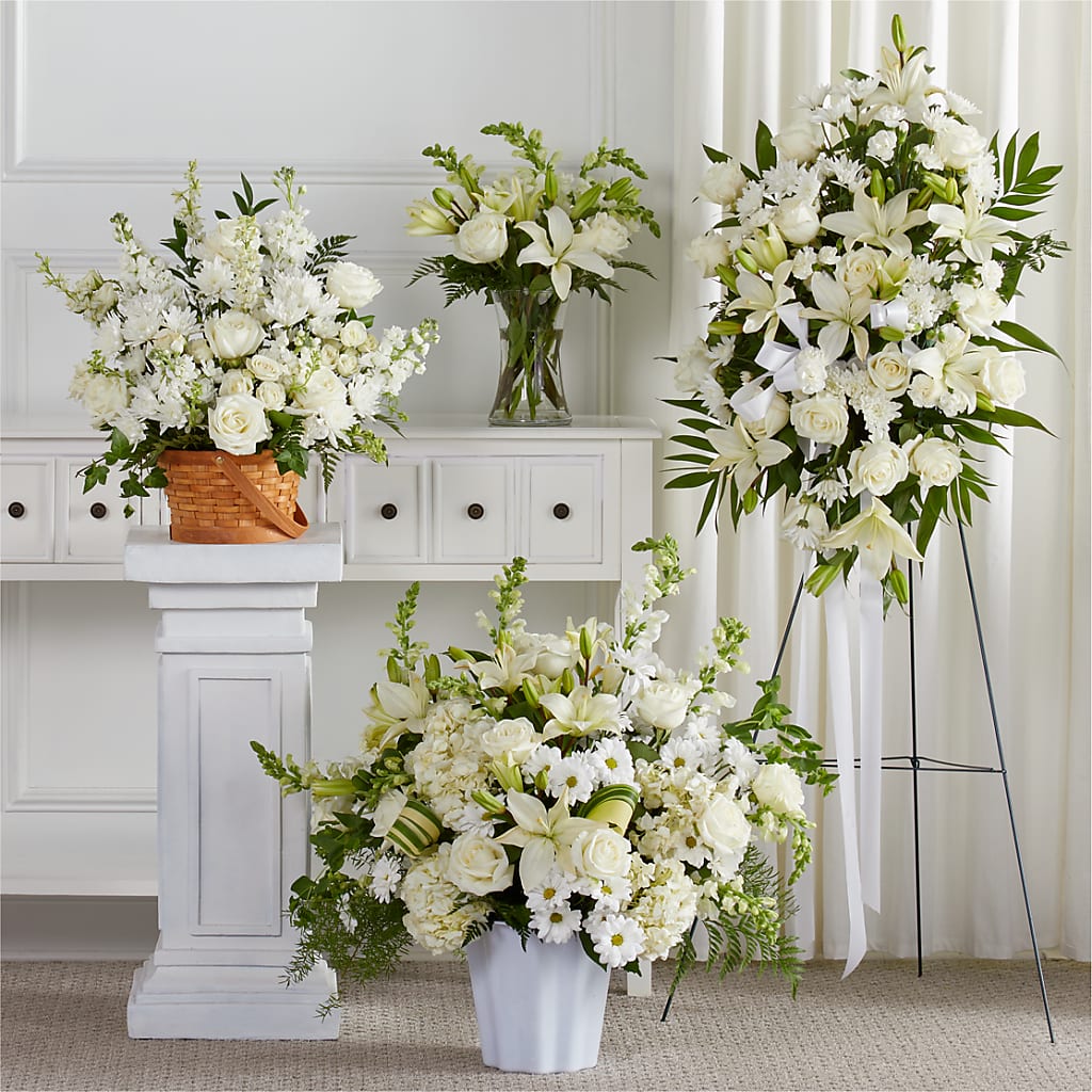 Sincerest Condolences Bundles flower arrangement by Honeybee Floral