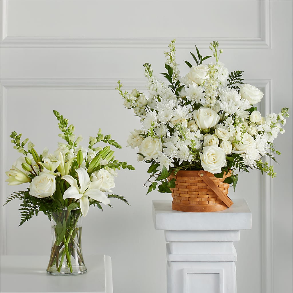 Sincerest Condolences Bundles flower arrangement by Honeybee Floral