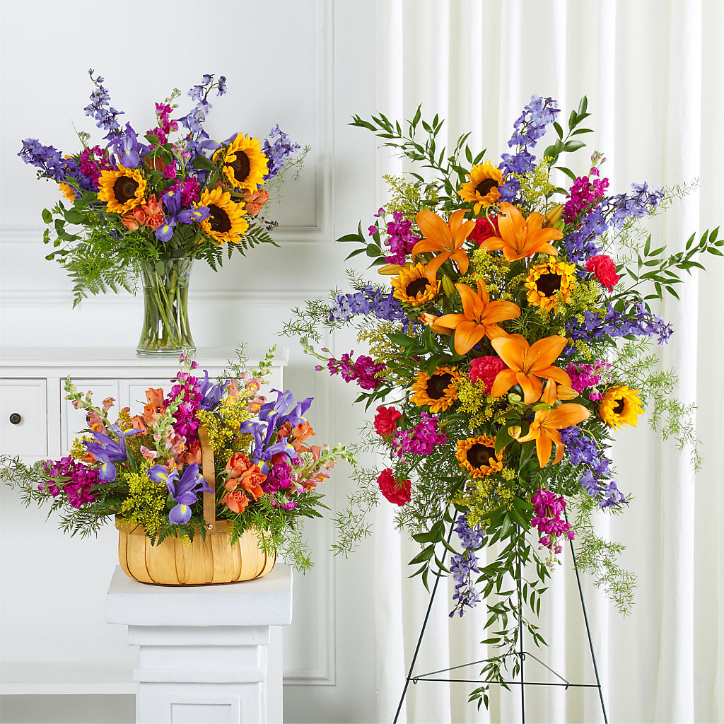 Majestic Memento Bundles flower arrangement by Honeybee Floral