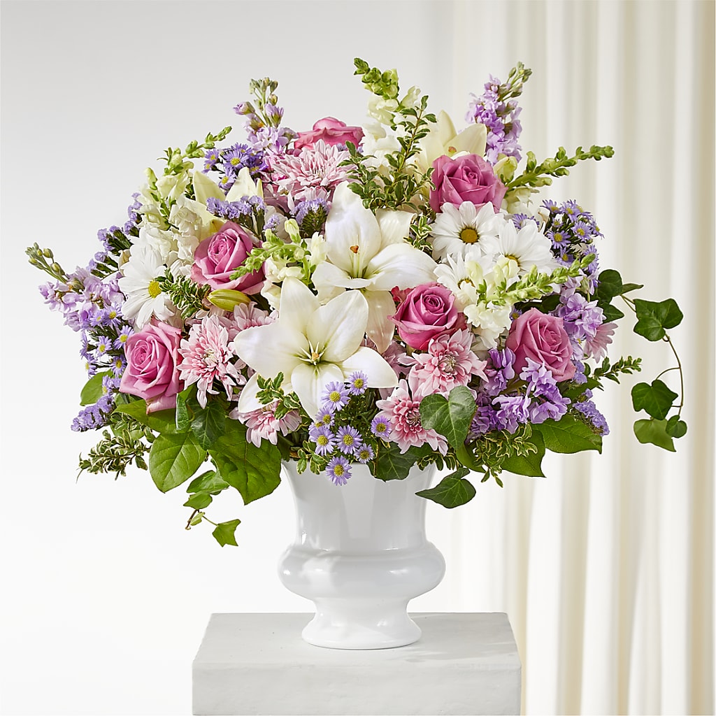 Remarkable Life Urn Arrangement flower arrangement by Honeybee Floral