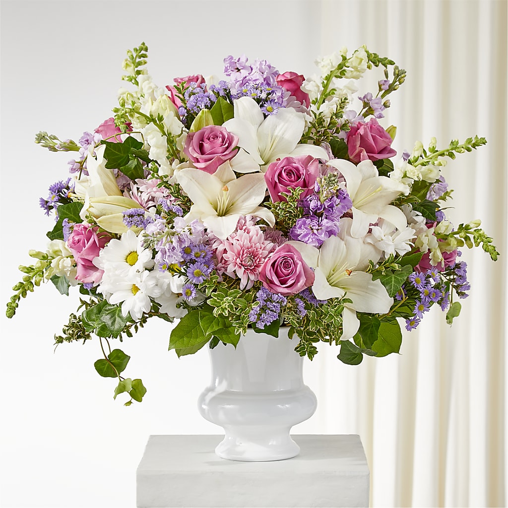 Remarkable Life Urn Arrangement flower arrangement by Honeybee Floral
