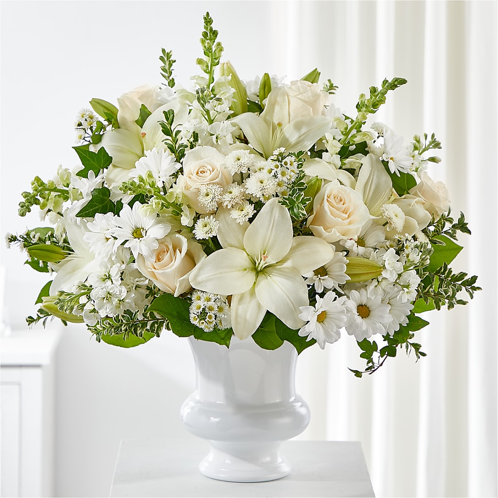 Uplifting Urn Arrangement flower arrangement by Honeybee Floral