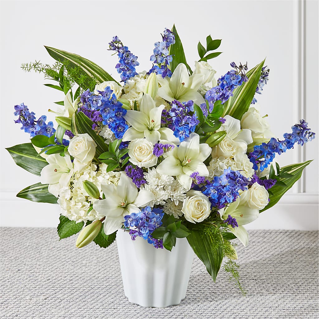 Take Comfort Floor Basket flower arrangement by Honeybee Floral