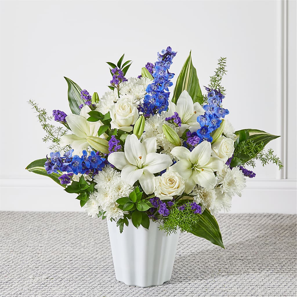 Take Comfort Floor Basket flower arrangement by Honeybee Floral