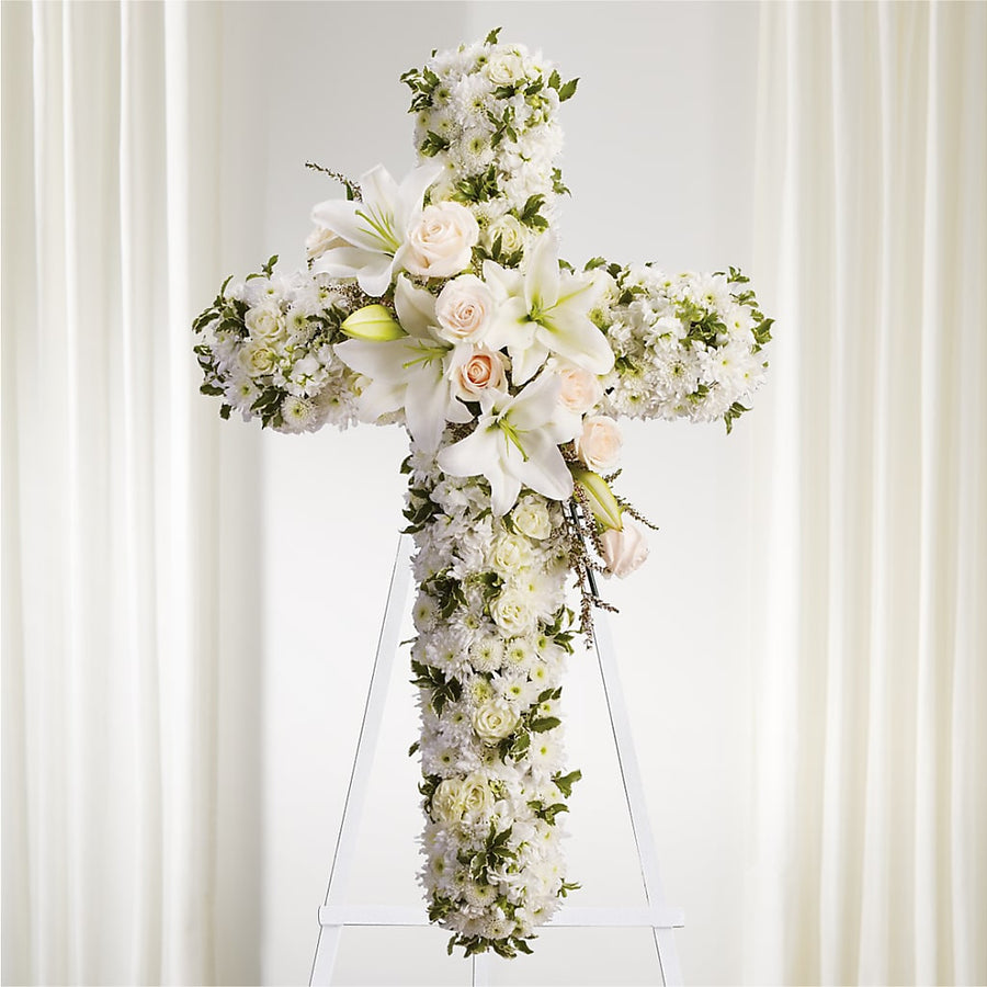Spiritual Guidance Standing Spray flower arrangement by Honeybee Floral