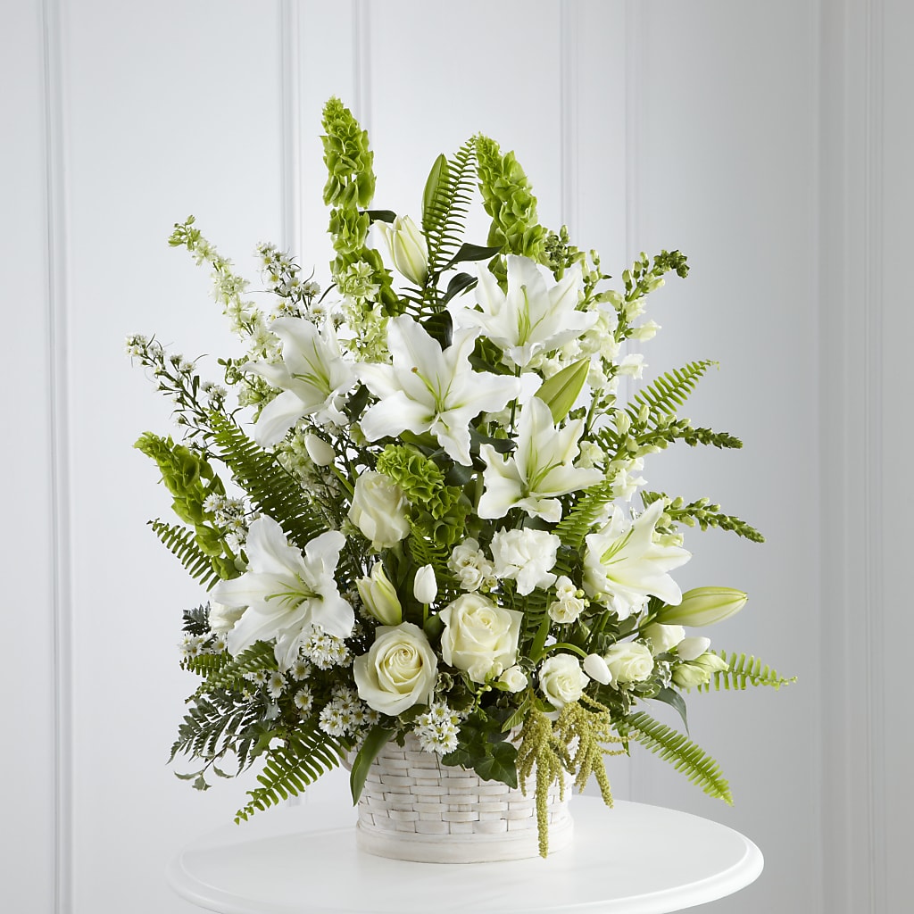 In Our Thoughts Arrangement flower arrangement by Honeybee Floral