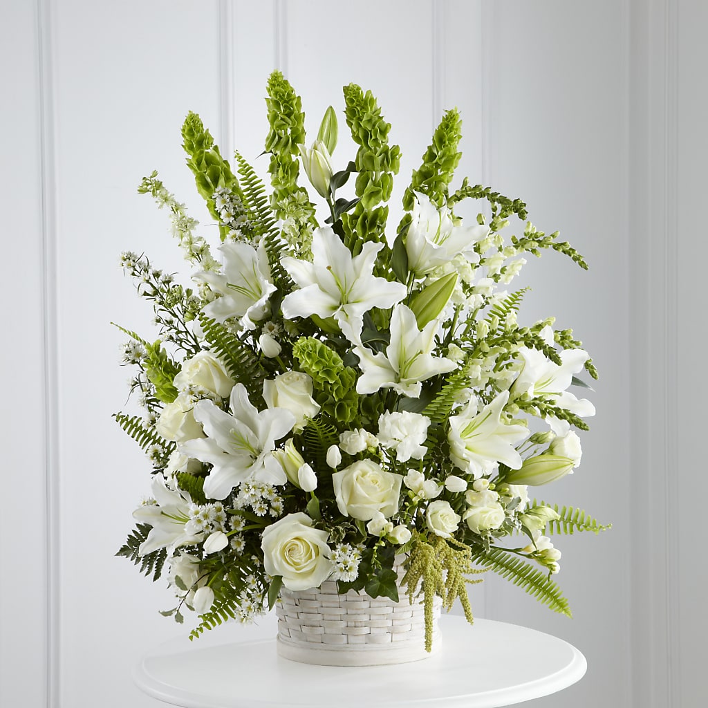 In Our Thoughts Arrangement flower arrangement by Honeybee Floral
