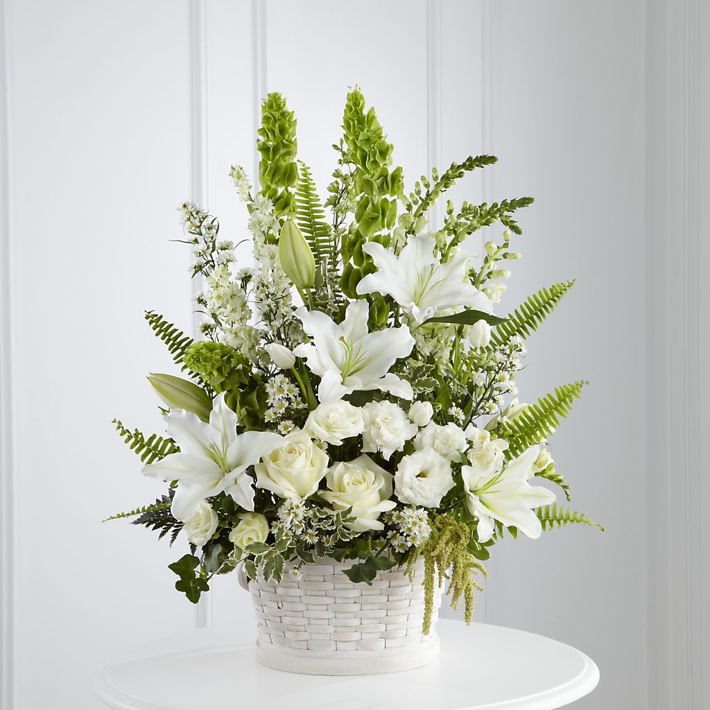 In Our Thoughts Arrangement flower arrangement by Honeybee Floral