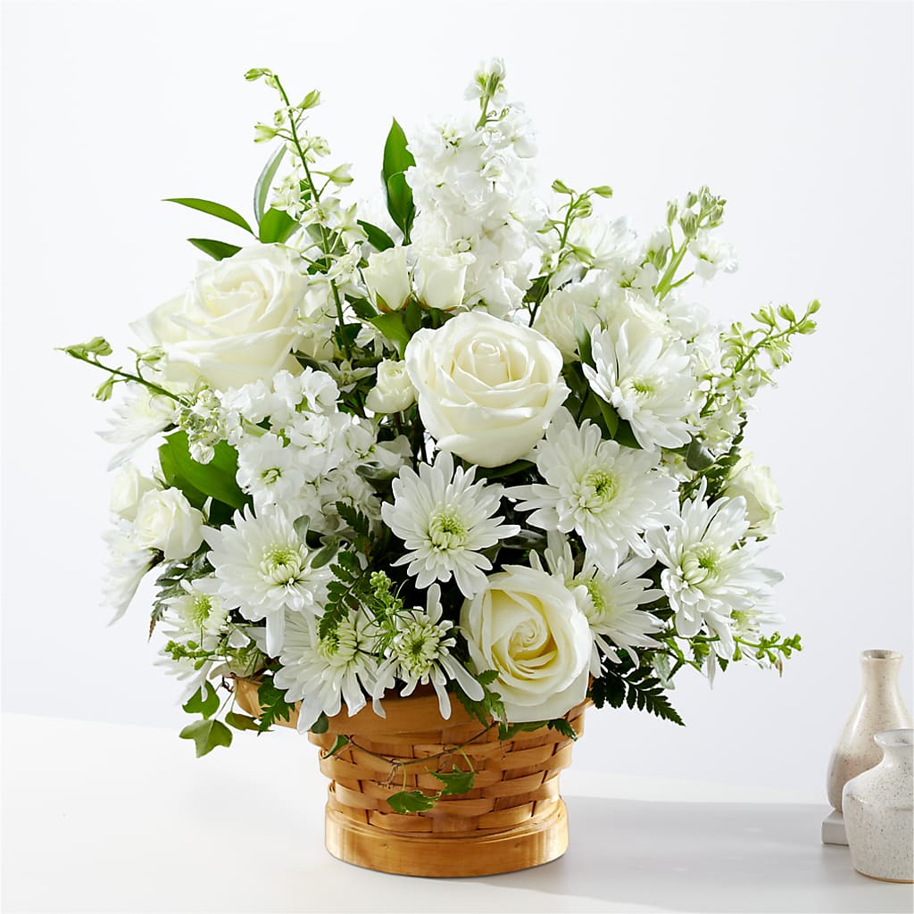 Heartfelt Condolences Arrangement flower arrangement by Honeybee Floral