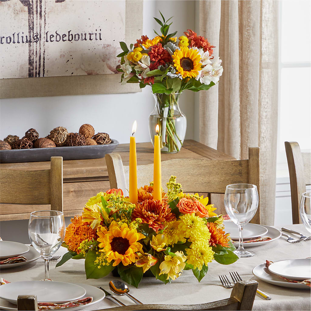 Golden Gathering Bundle flower arrangement by Honeybee Floral