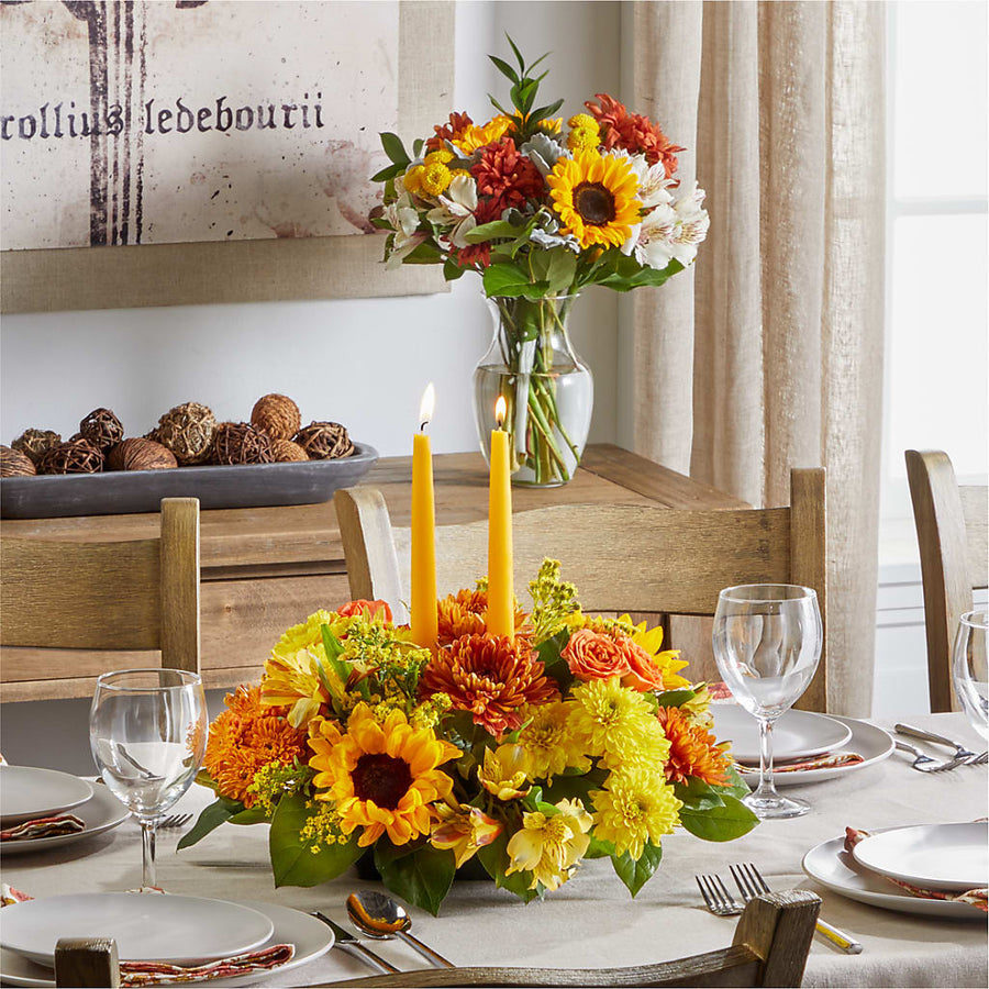 Golden Gathering Bundle flower arrangement by Honeybee Floral