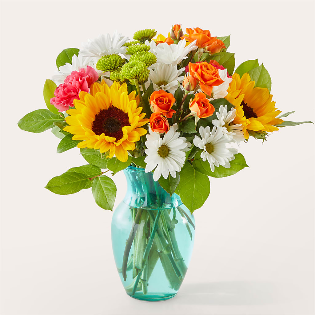 Sun-drenched Blooms Bouquet flower arrangement by Honeybee Floral