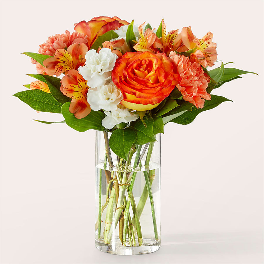 Apricot Glow Bouquet flower arrangement by Honeybee Floral
