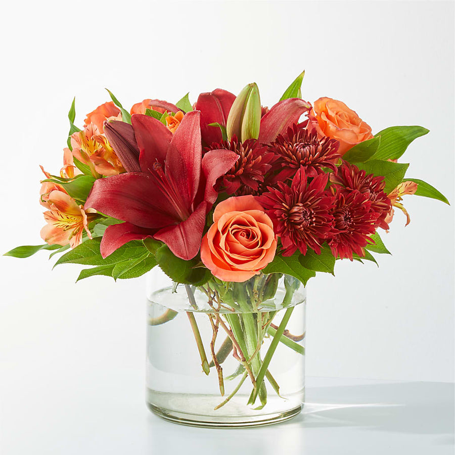 Crimson Leaves Bouquet flower arrangement by Honeybee Floral