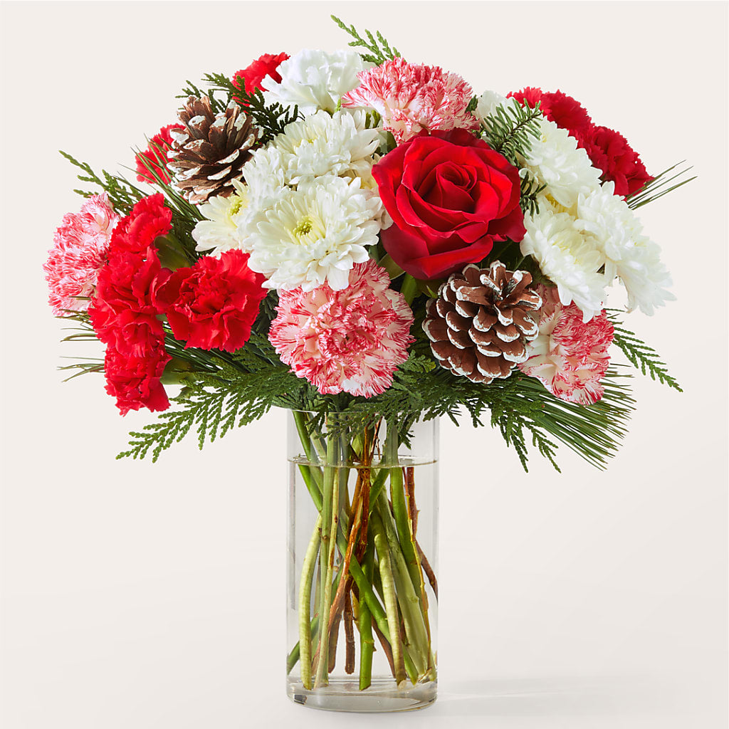 Candy Cane Lane Bouquet flower arrangement by Honeybee Floral