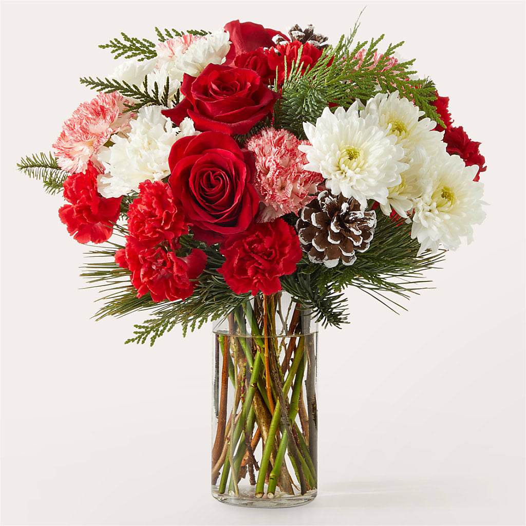 Candy Cane Lane Bouquet flower arrangement by Honeybee Floral