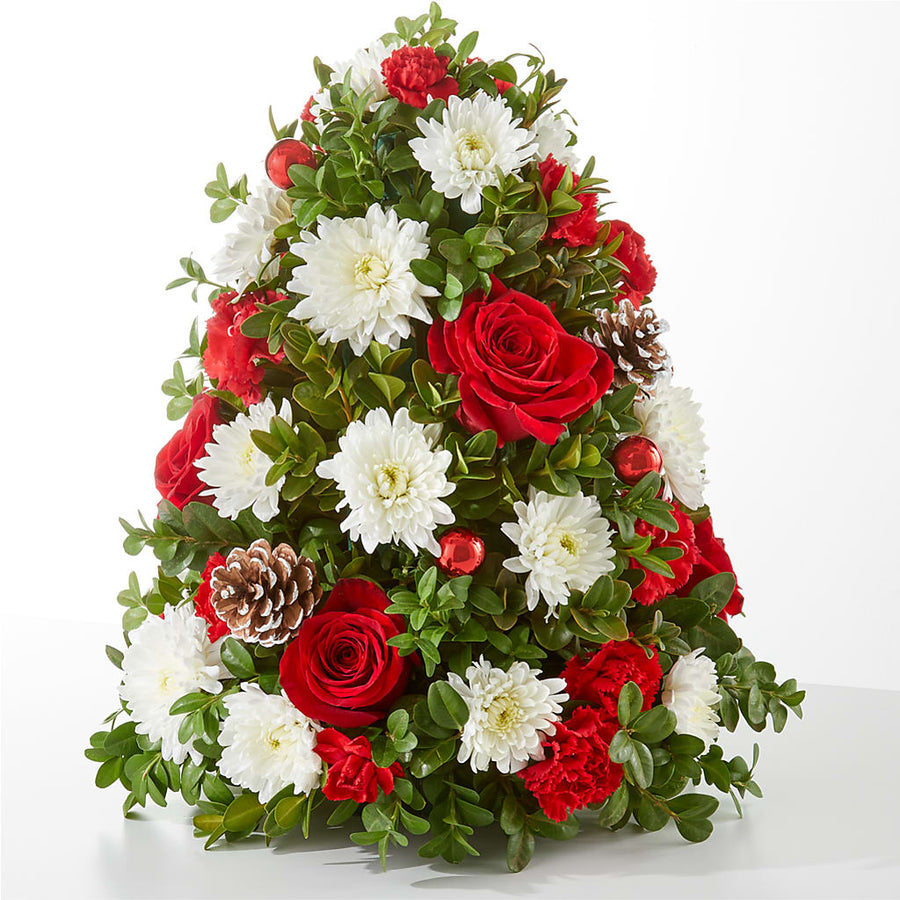Let It Snow Tree flower arrangement by Honeybee Floral
