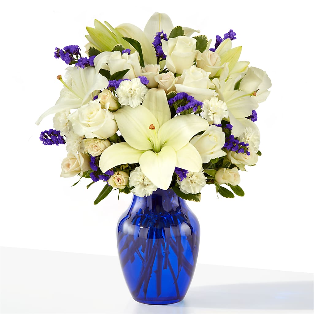 Sapphire Rush Bouquet flower arrangement by Honeybee Floral