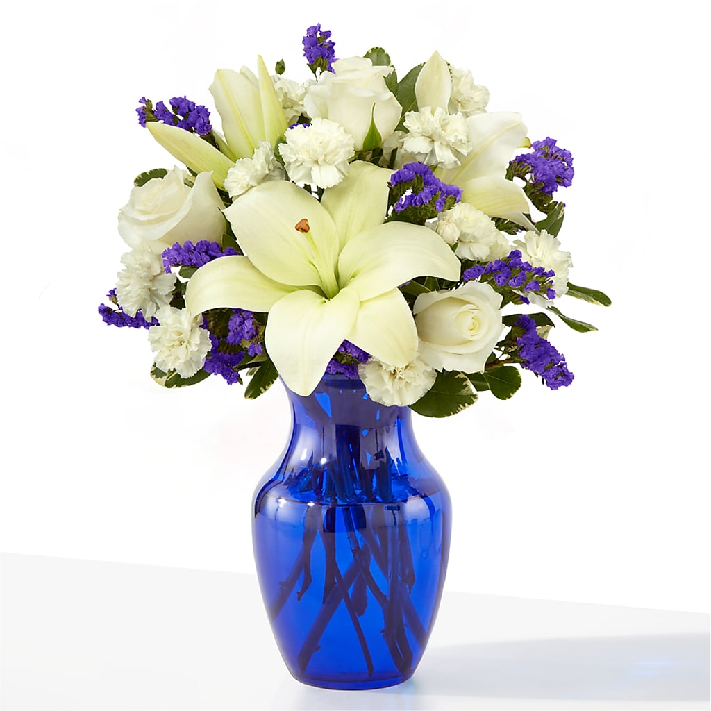 Sapphire Rush Bouquet flower arrangement by Honeybee Floral