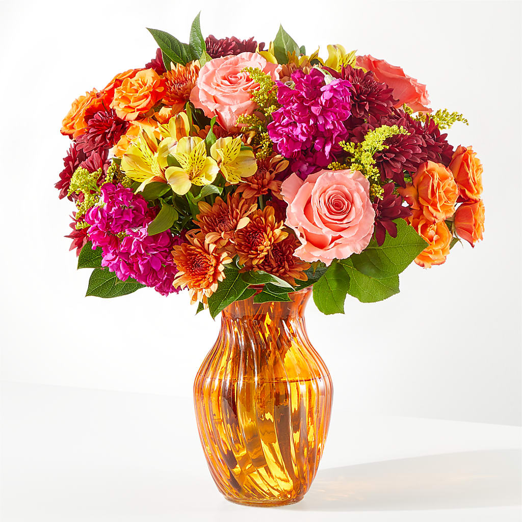 Amber Muse Bouquet flower arrangement by Honeybee Floral