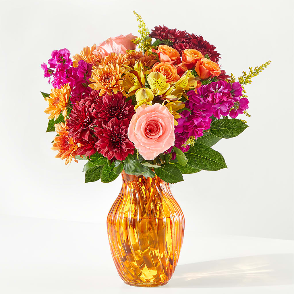 Amber Muse Bouquet flower arrangement by Honeybee Floral
