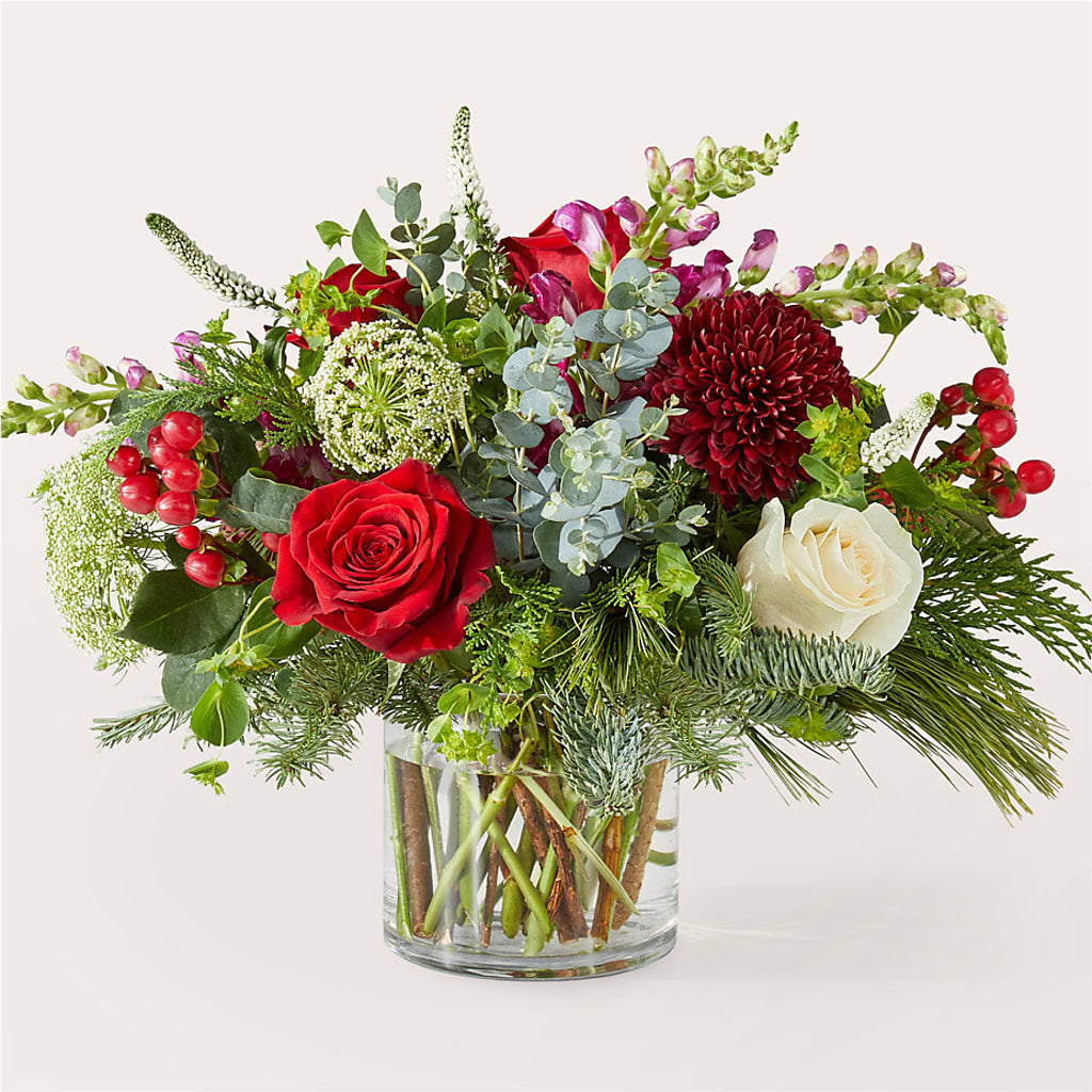 Cranberry Fizz Bouquet flower arrangement by Honeybee Floral