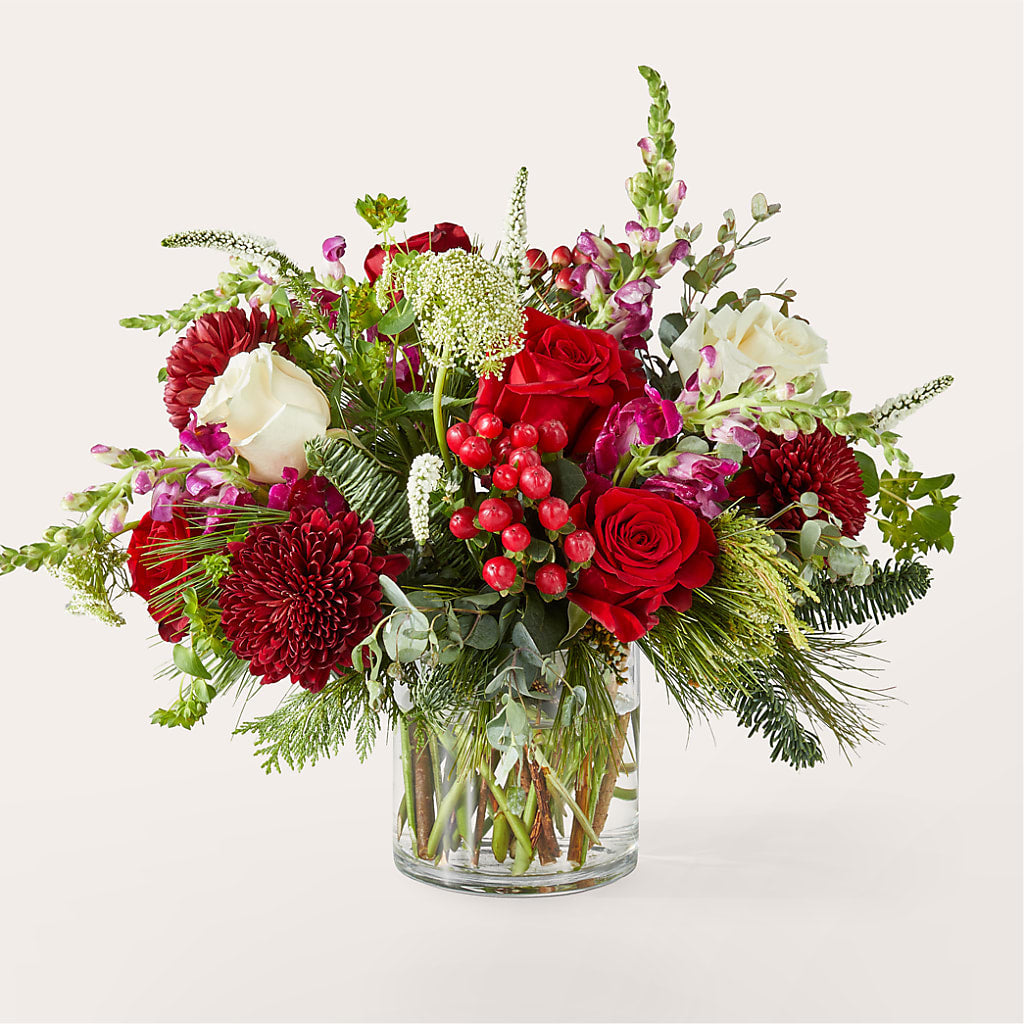 Cranberry Fizz Bouquet flower arrangement by Honeybee Floral
