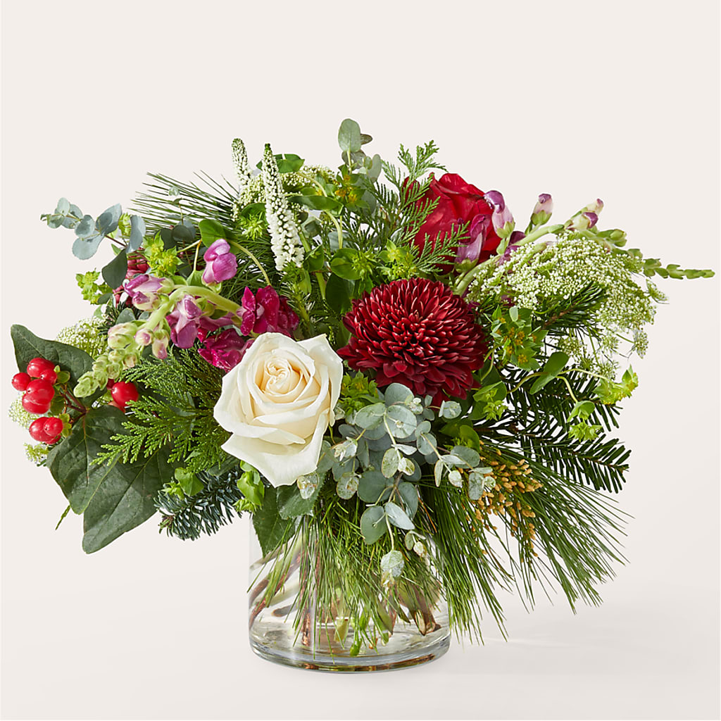 Cranberry Fizz Bouquet flower arrangement by Honeybee Floral