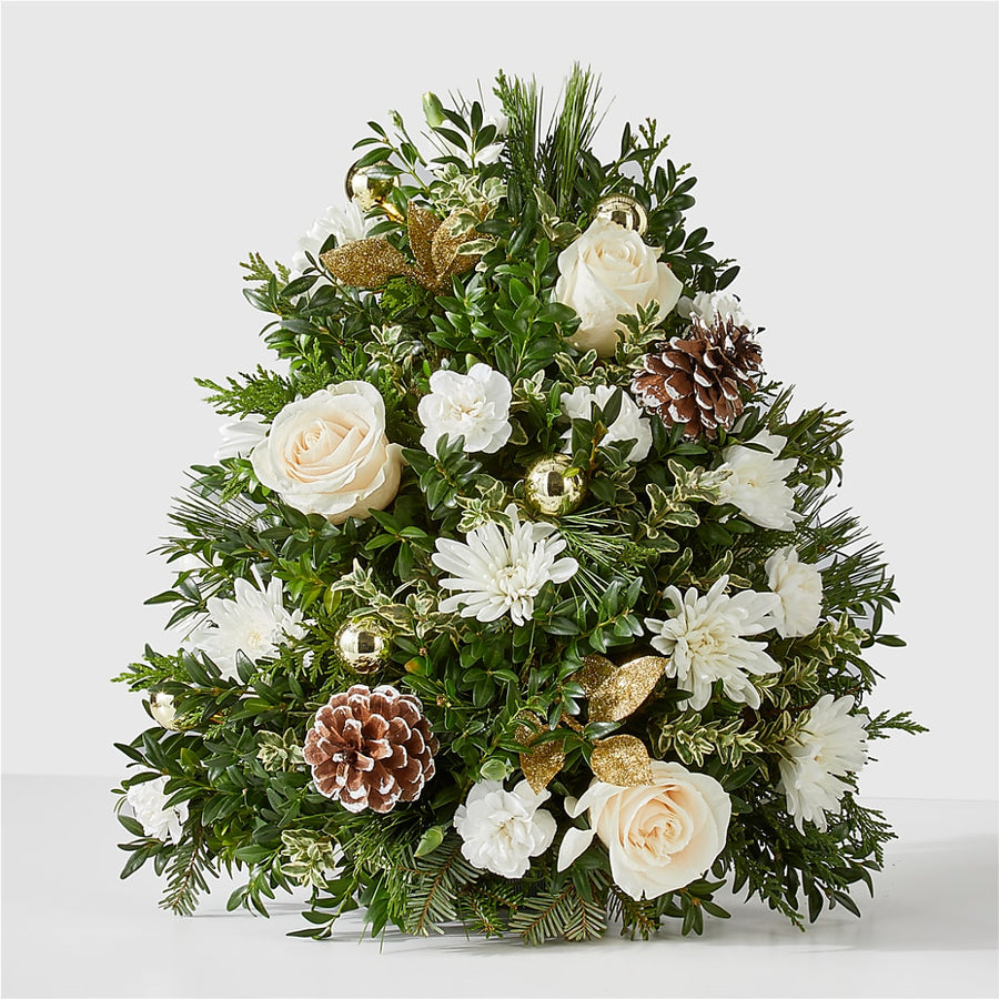 Snowed In Tree flower arrangement by Honeybee Floral