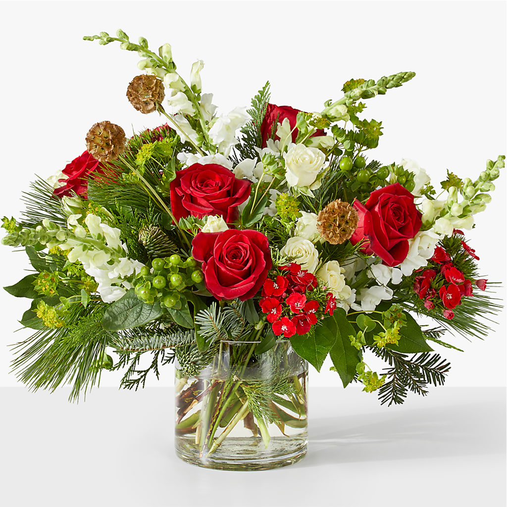 Deck the Halls Bouquet flower arrangement by Honeybee Floral